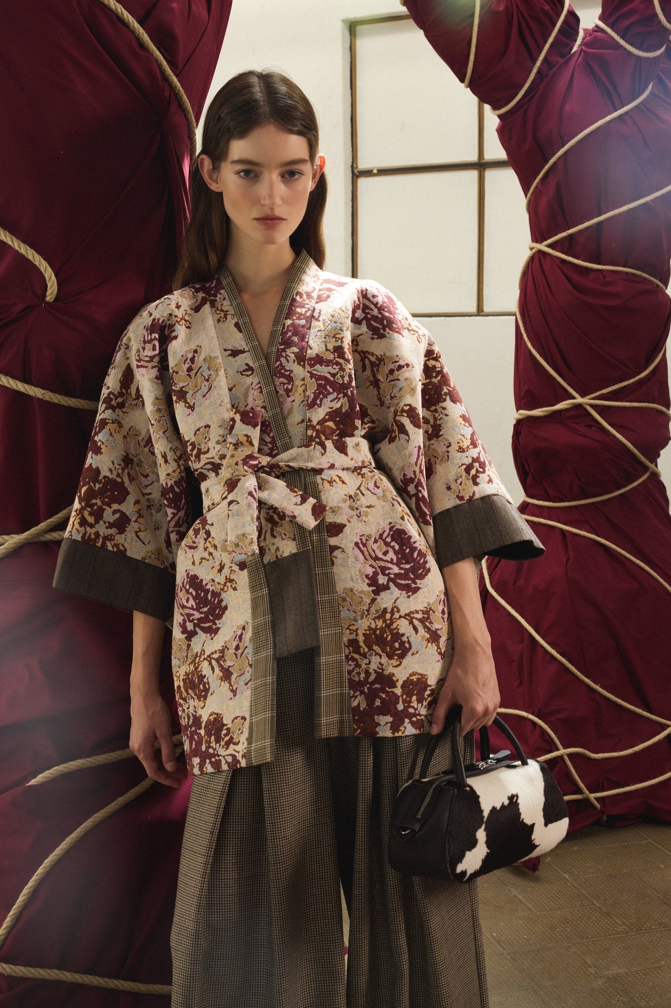 Antine Bag Small in Cow Print Calf Hair