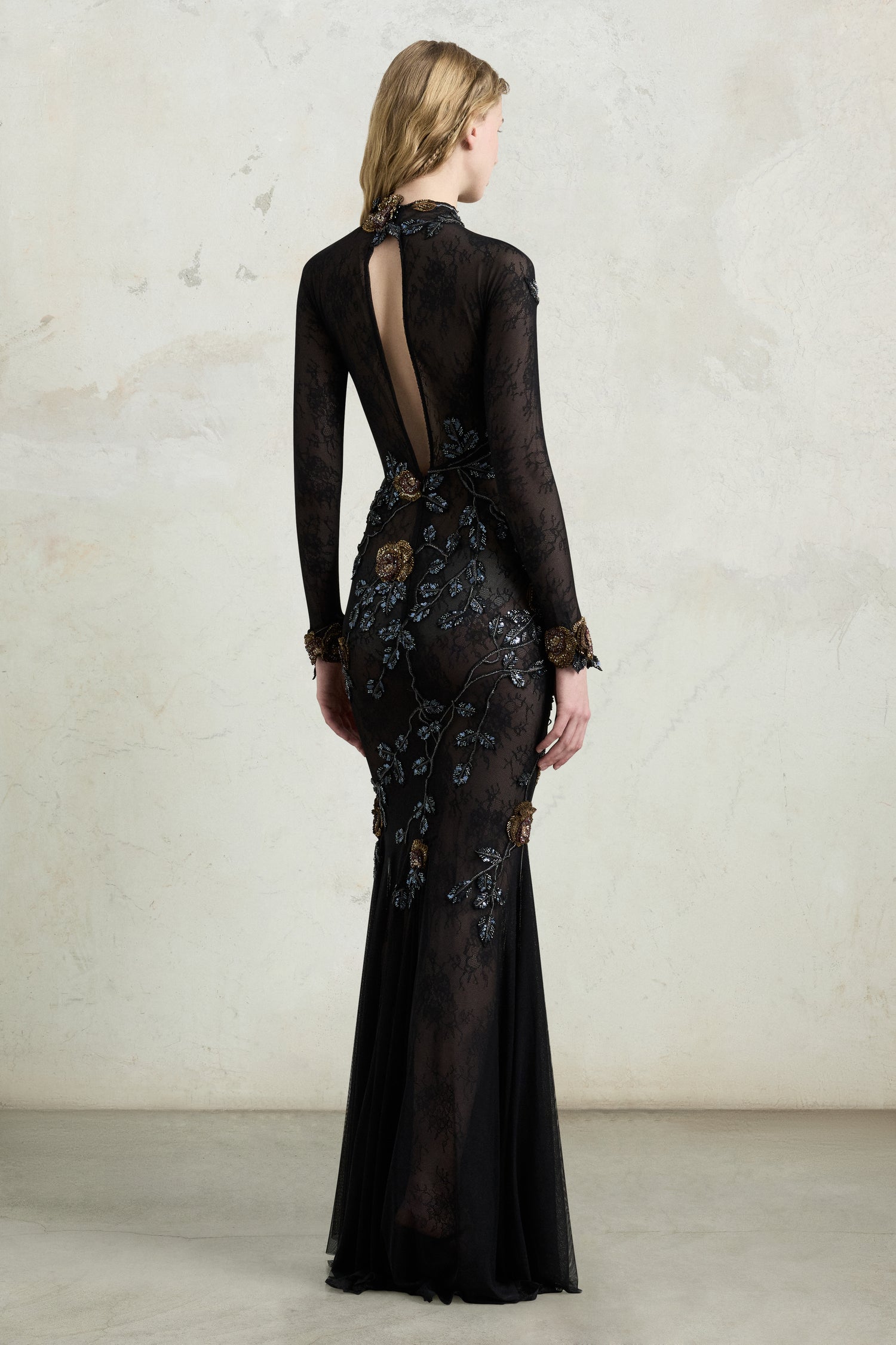 3D Rose Tulle Dress