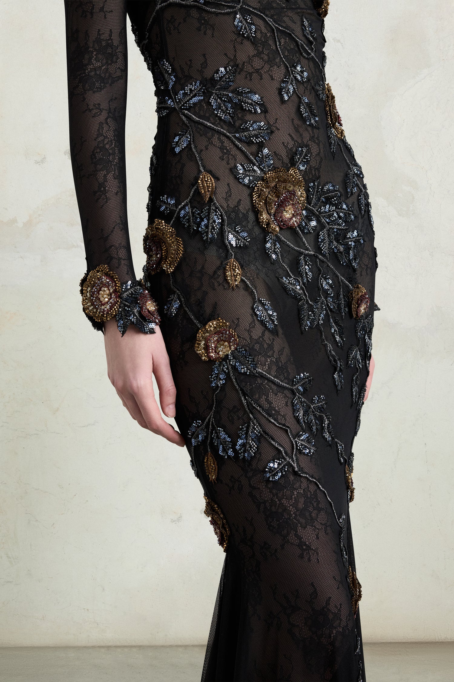 3D Rose Tulle Dress