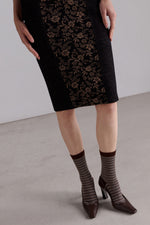 Floral Panelled Midi Dress