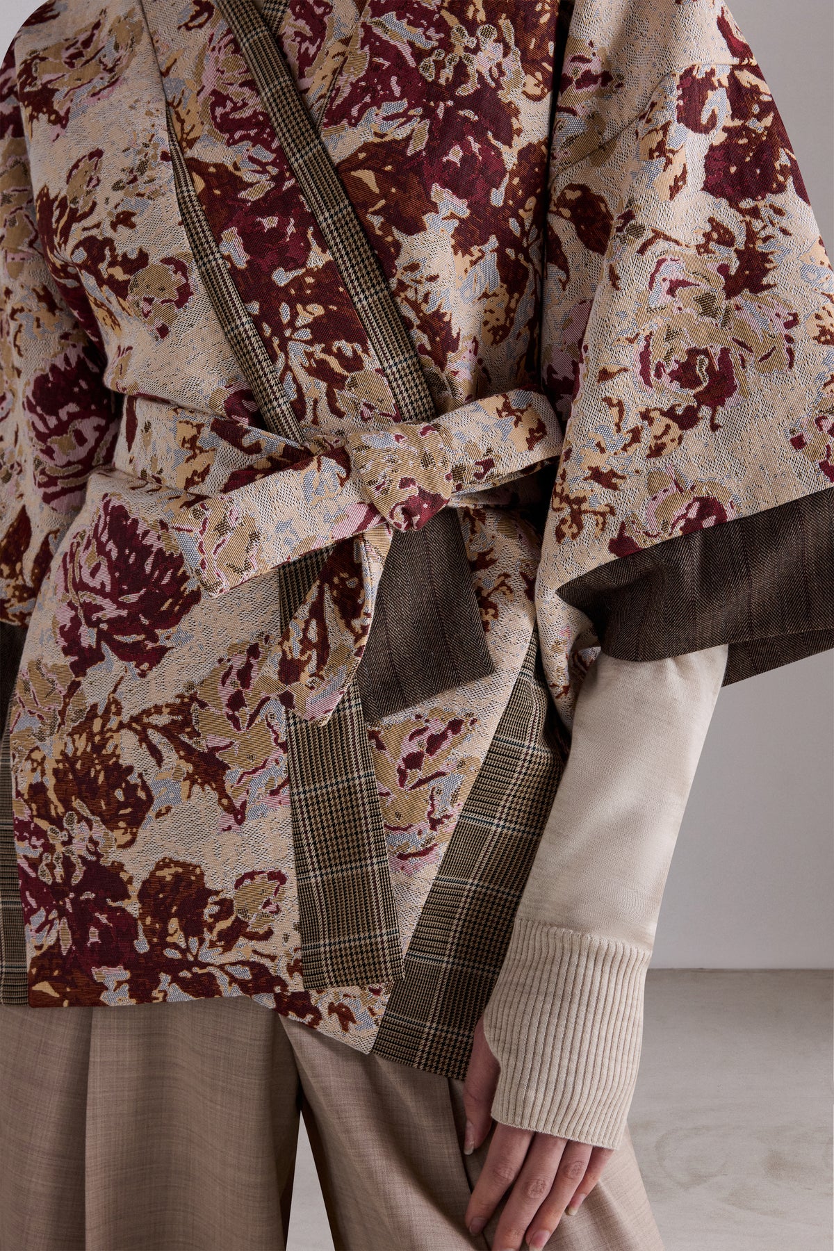 Rose Jacquard Kimono