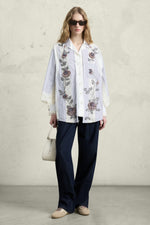 Patchwork Robespierre With Rose Embroidery