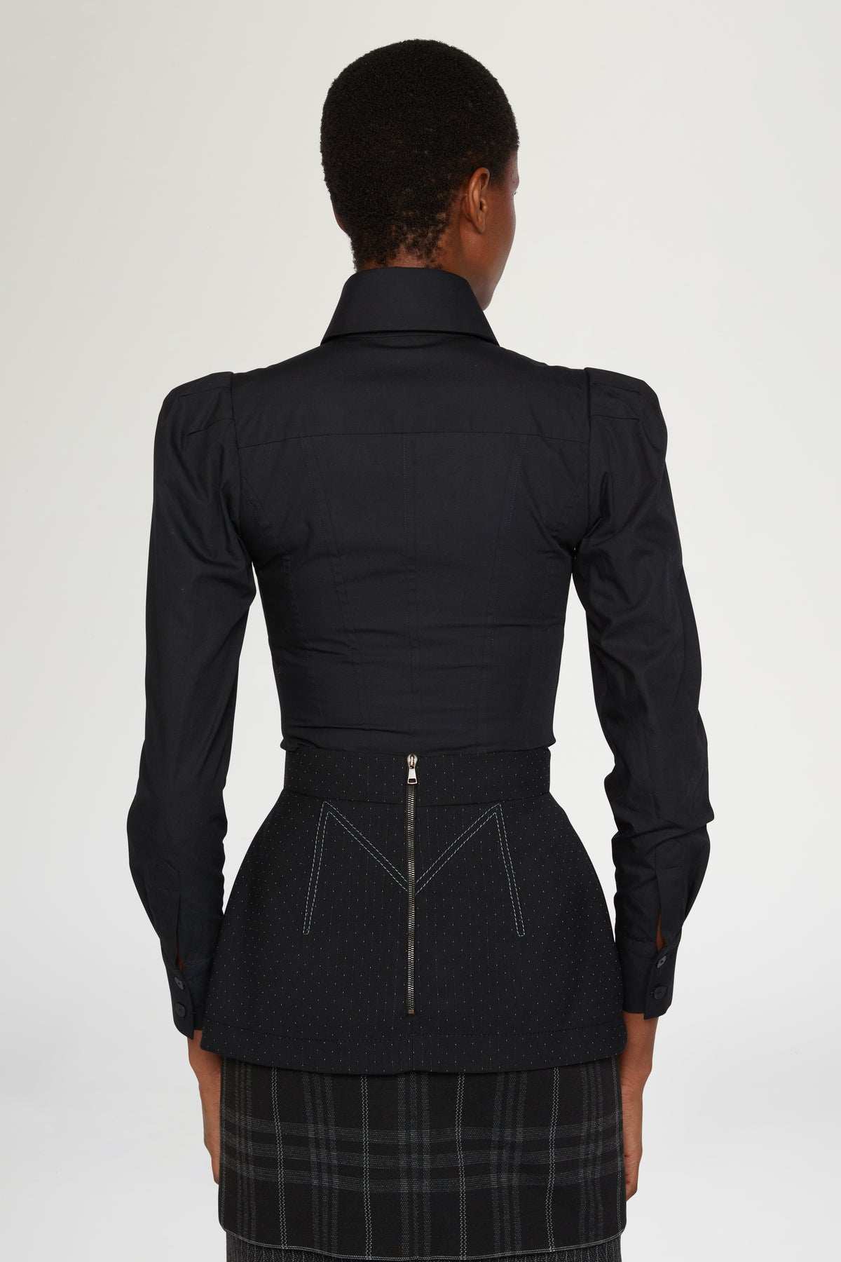 Slim-Fit Black Shirt