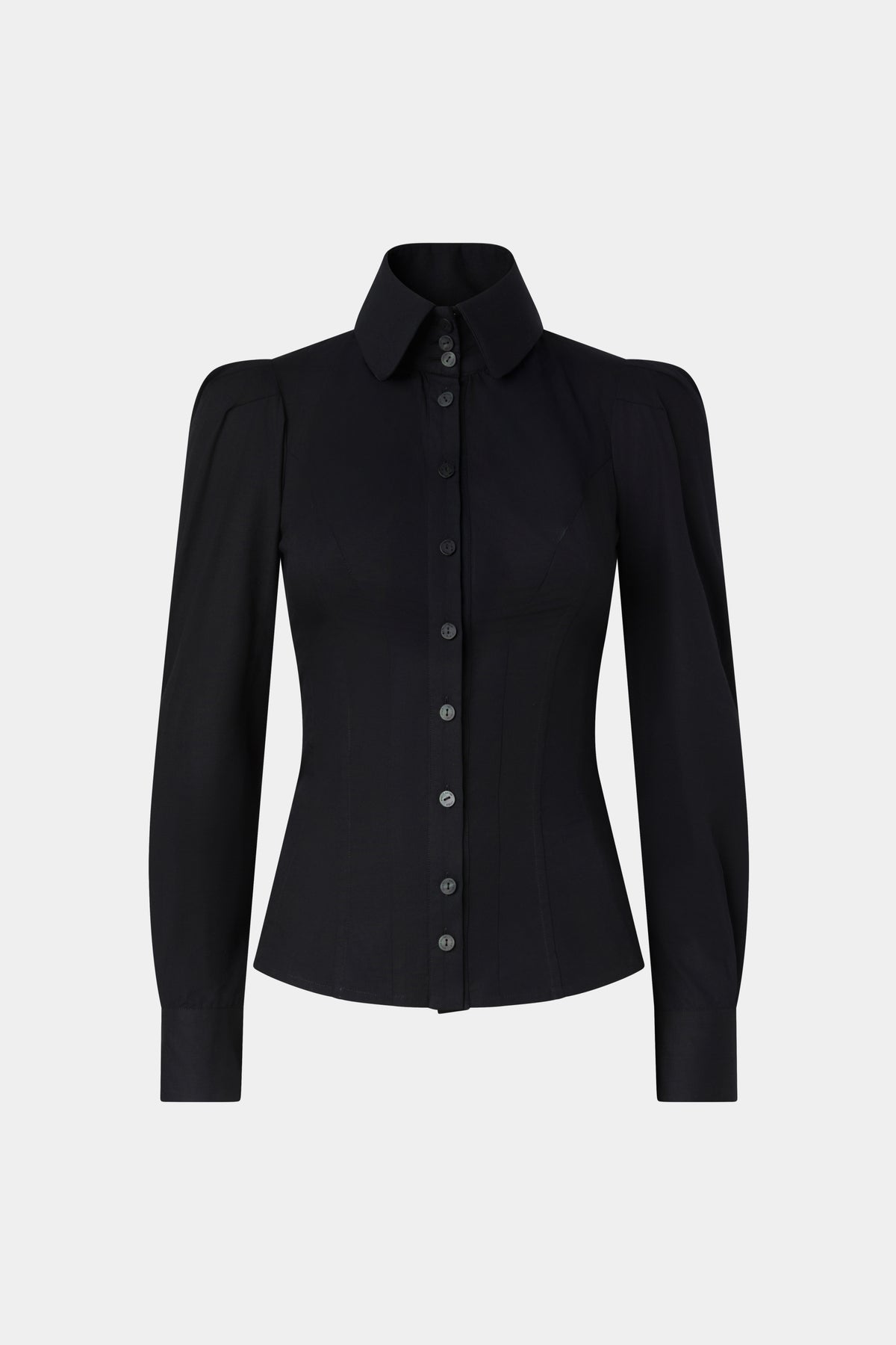 Slim-Fit Black Shirt