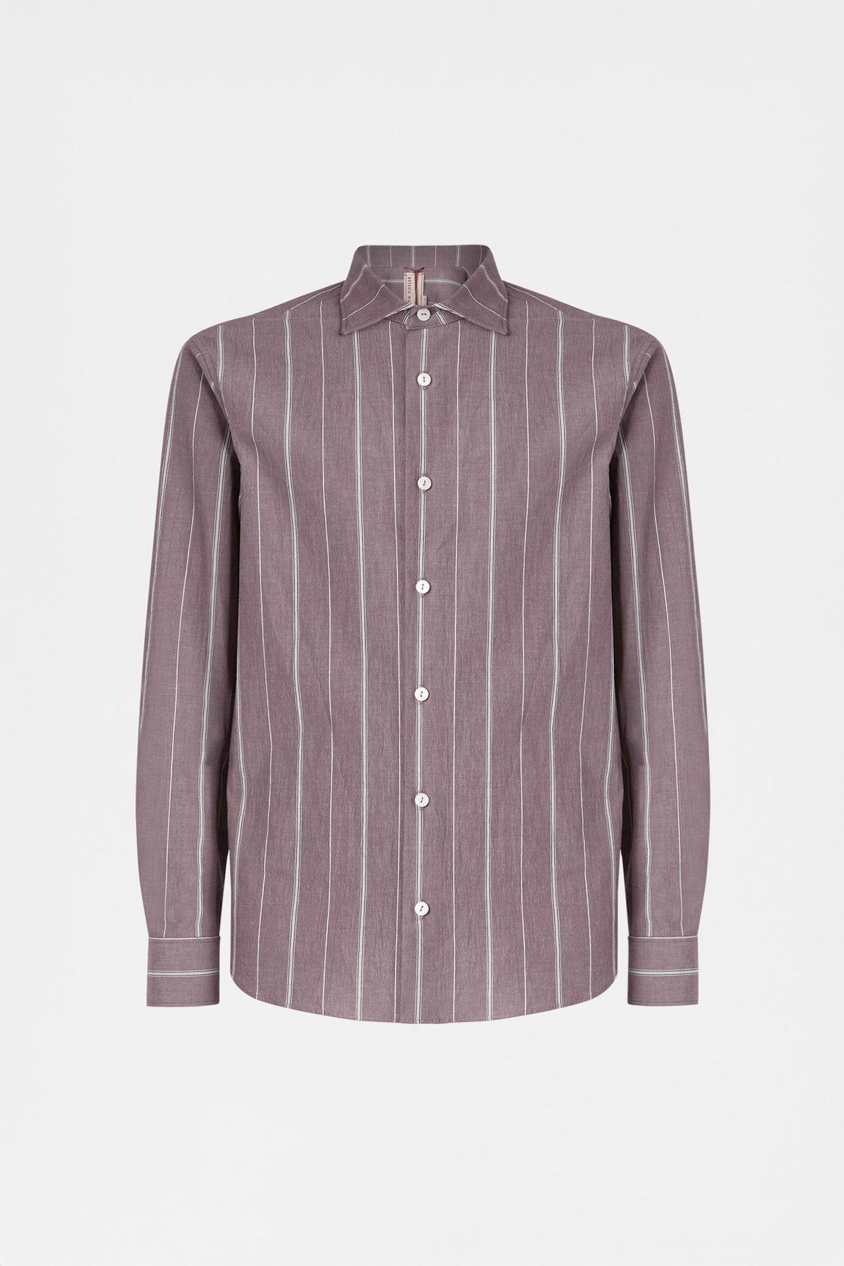 Prune Brown Striped Shirt