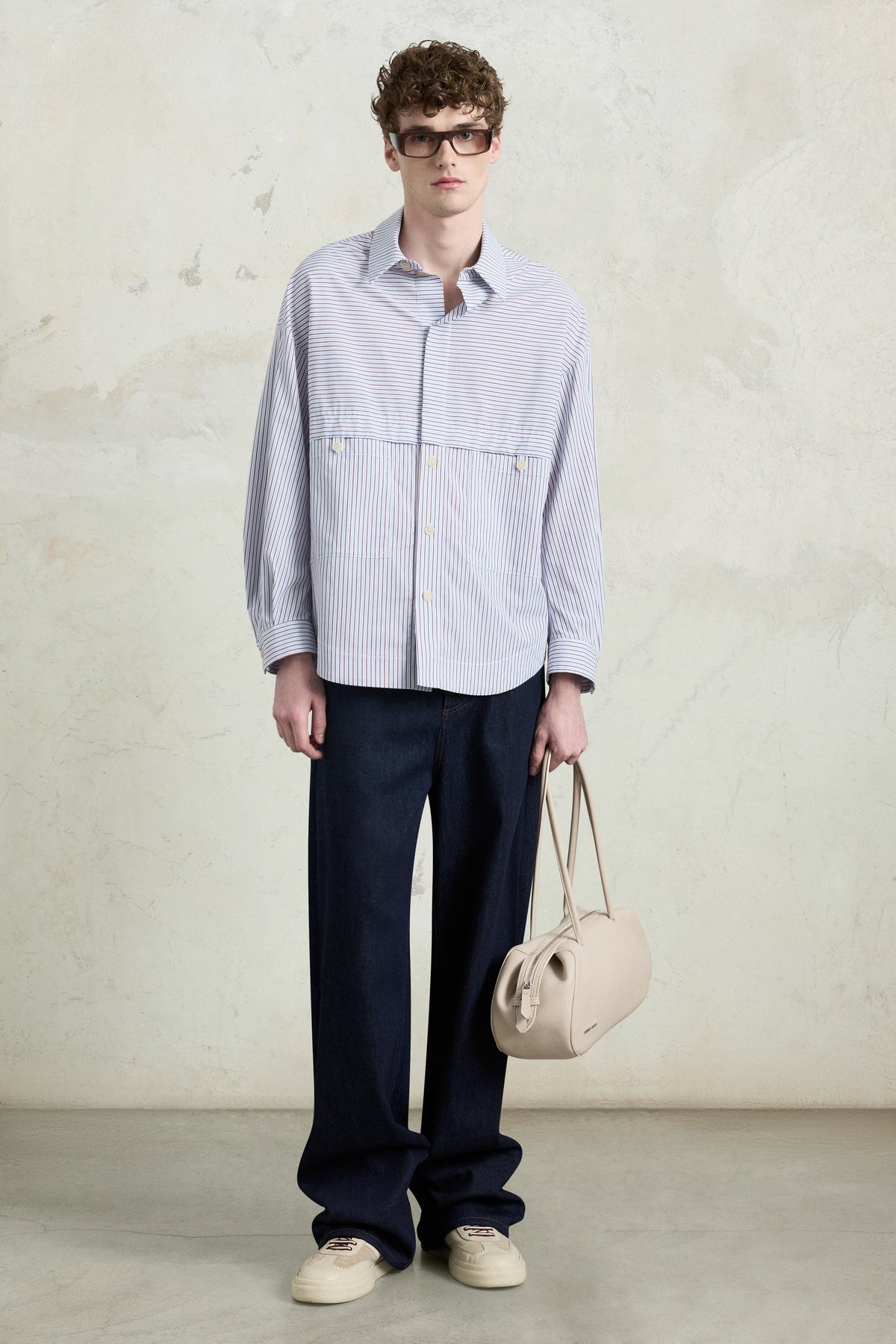 Oversized Striped Overshirt