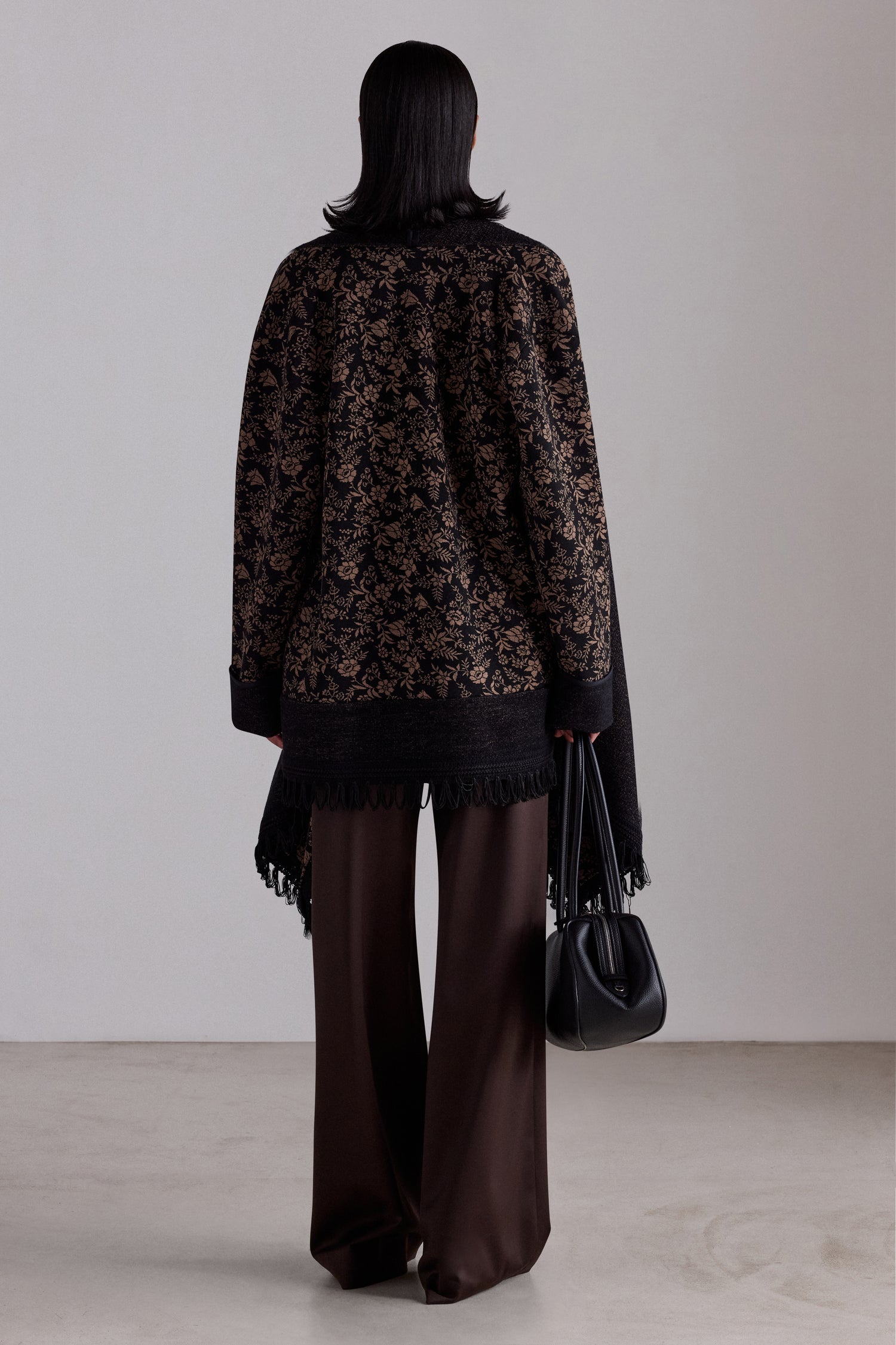 Floral Jacquard Short Coat