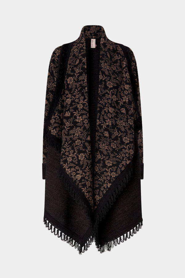 Floral Jacquard Short Coat