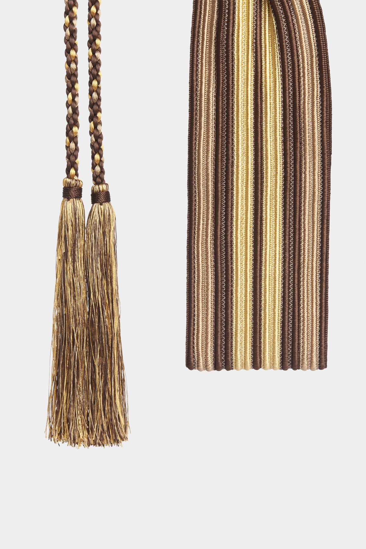 Brown & Gold Waist Sash