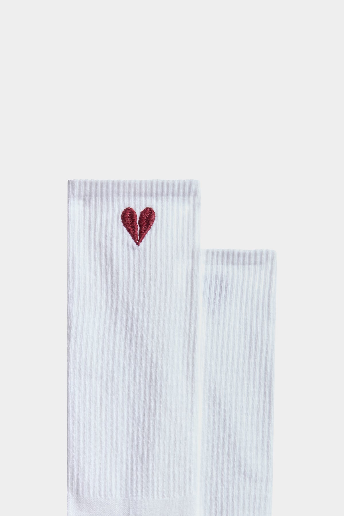 White Socks with Broken Heart
