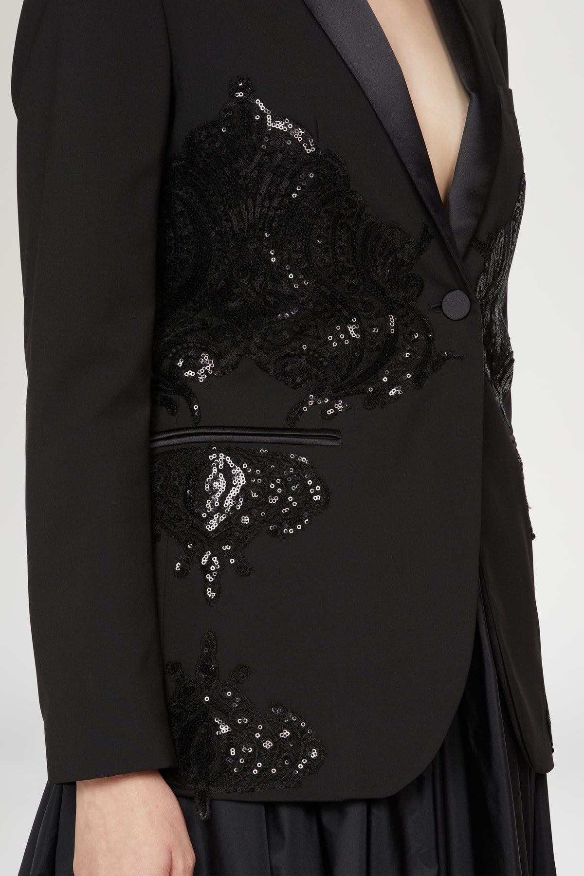 Black Blazer with Sequins