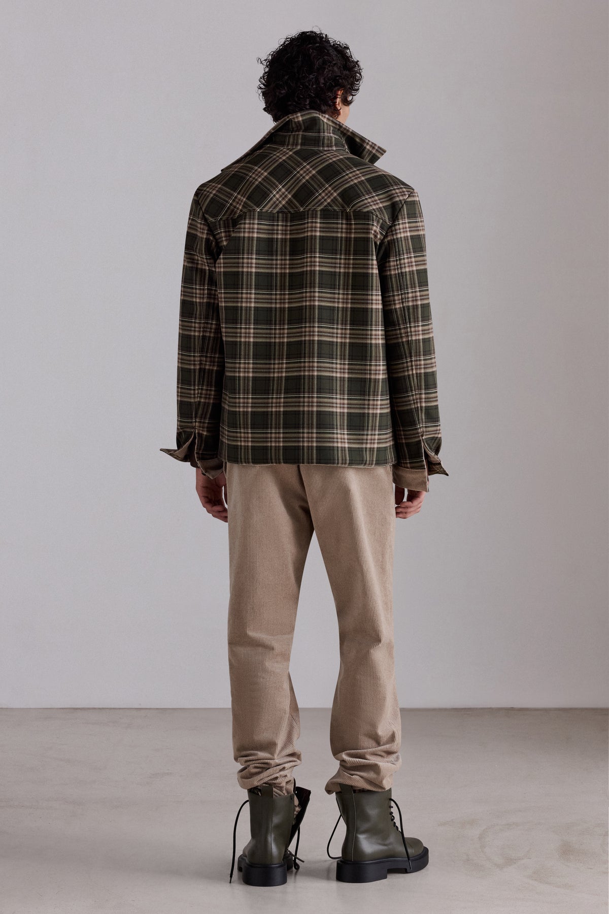 Reversible Corduroy and Tartan Jacket