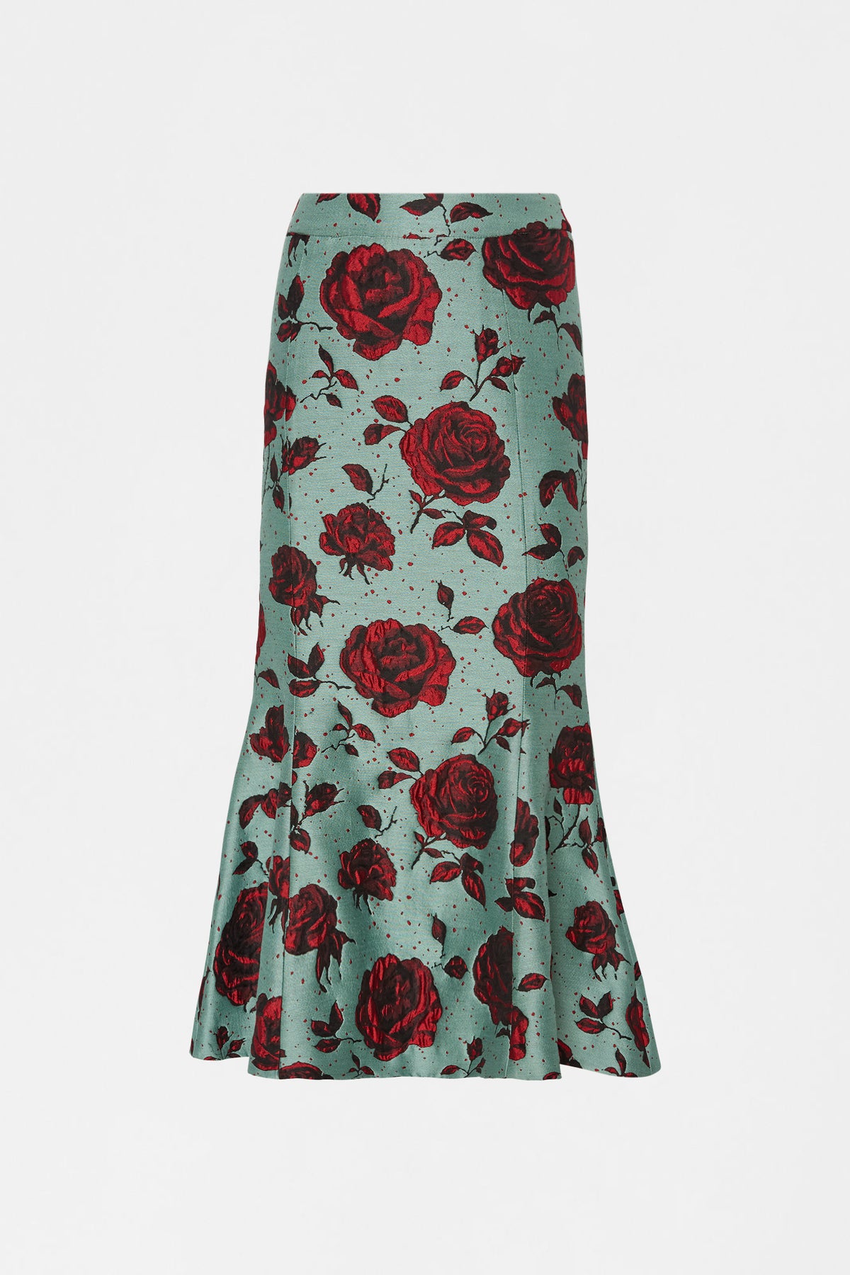 Embossed Rose Jacquard Skirt