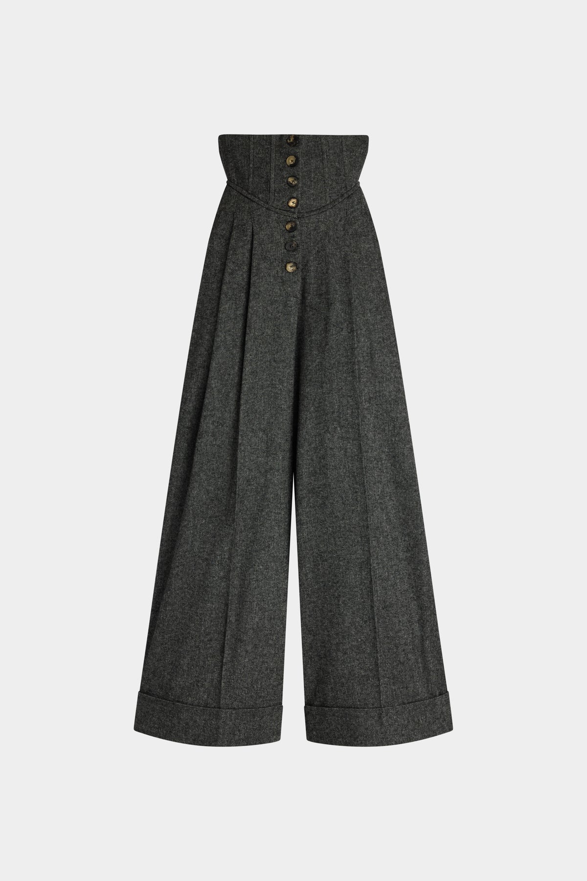Grey Palazzo Pants with High waist