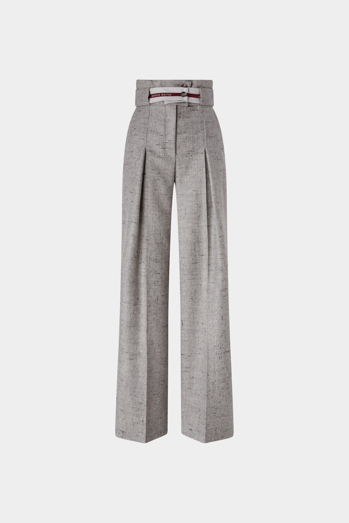Bustier-Waist Wide-Leg Trousers