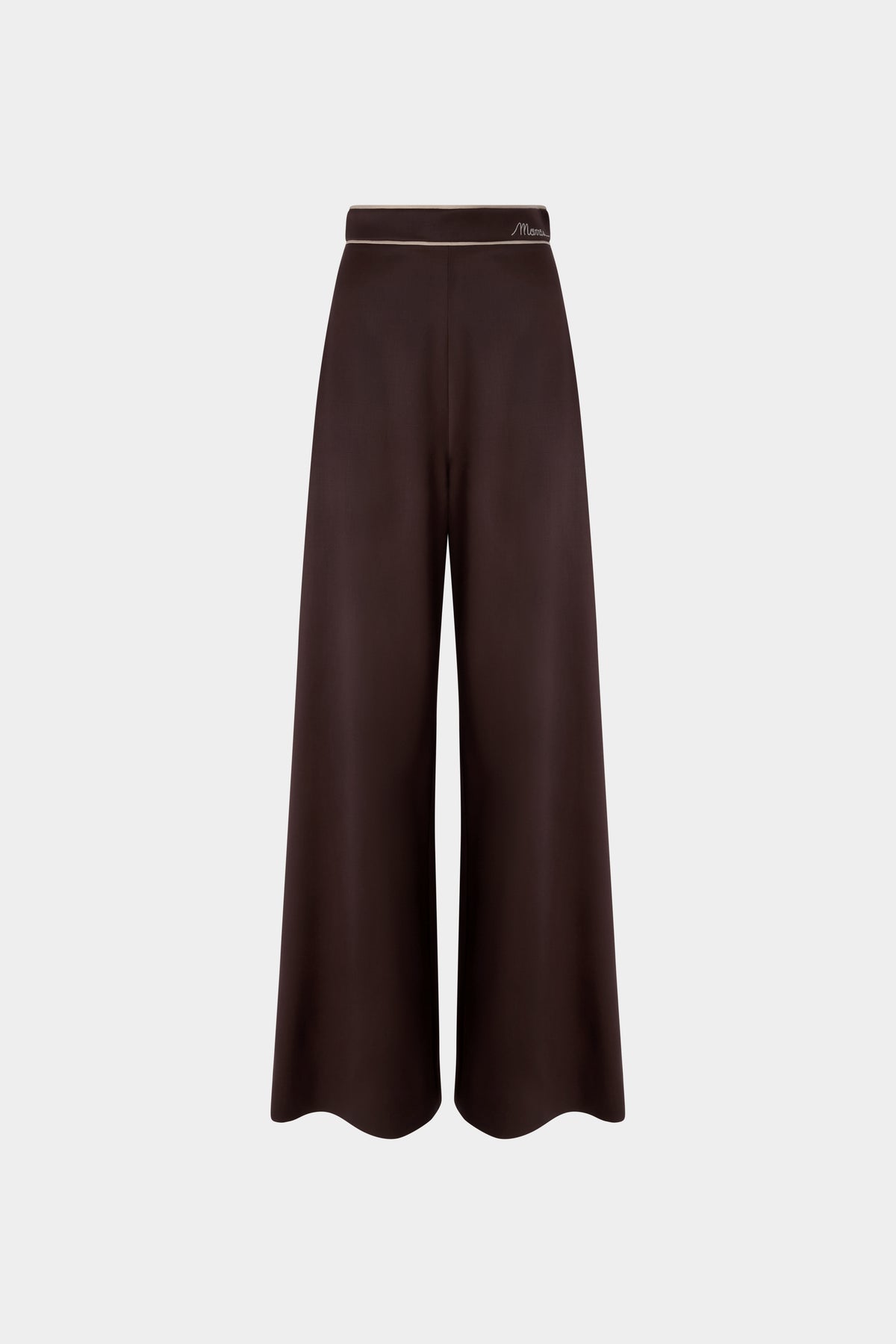 Chocolate Wide-Leg Trousers