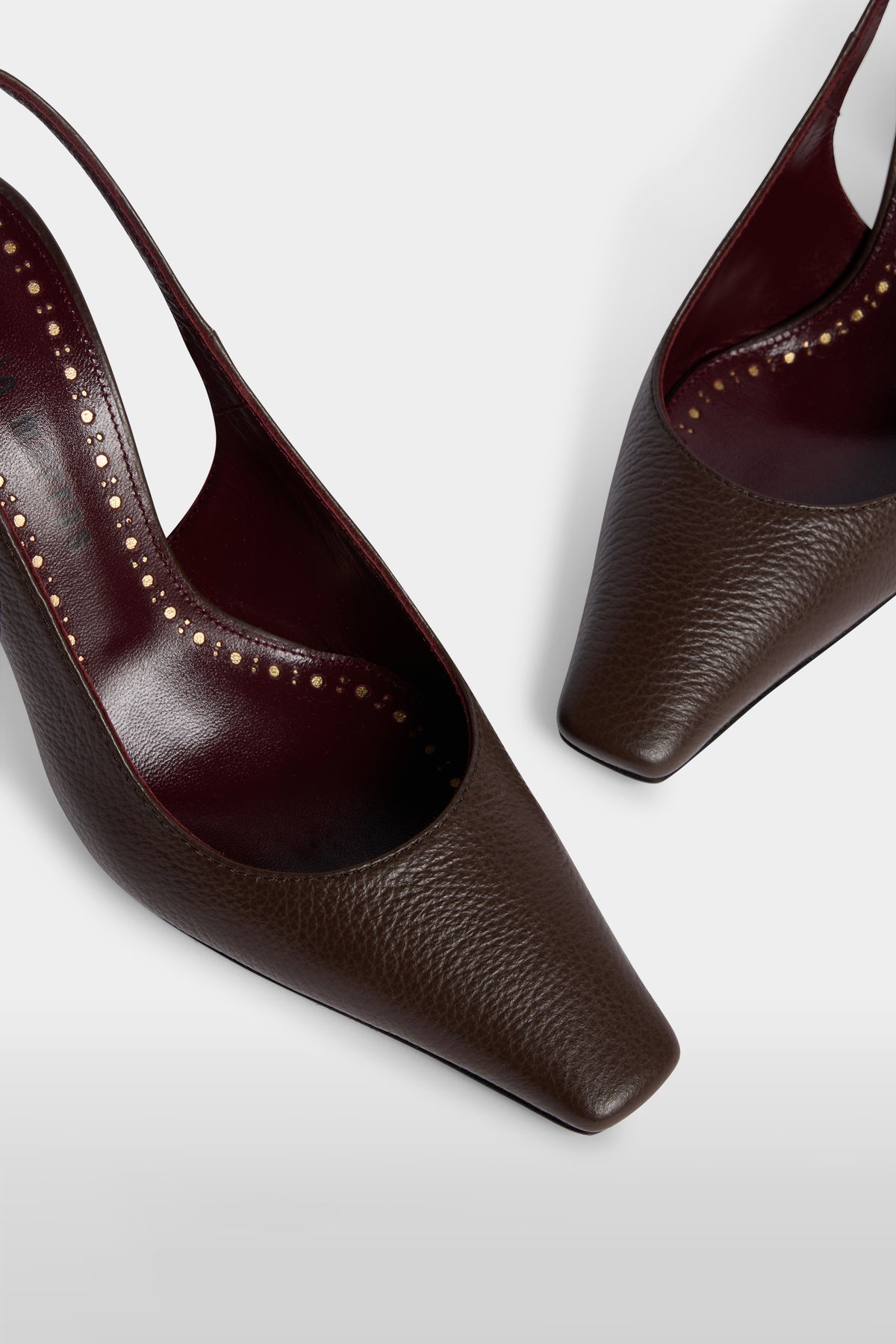 Leather Slingback Pumps